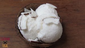 sorvete caseiro de coco