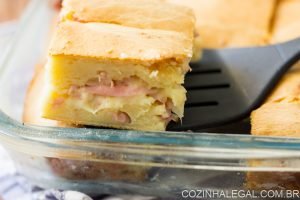 Torta de presunto e queijo de liquidificador Torta de presunto e queijo de liquidificador