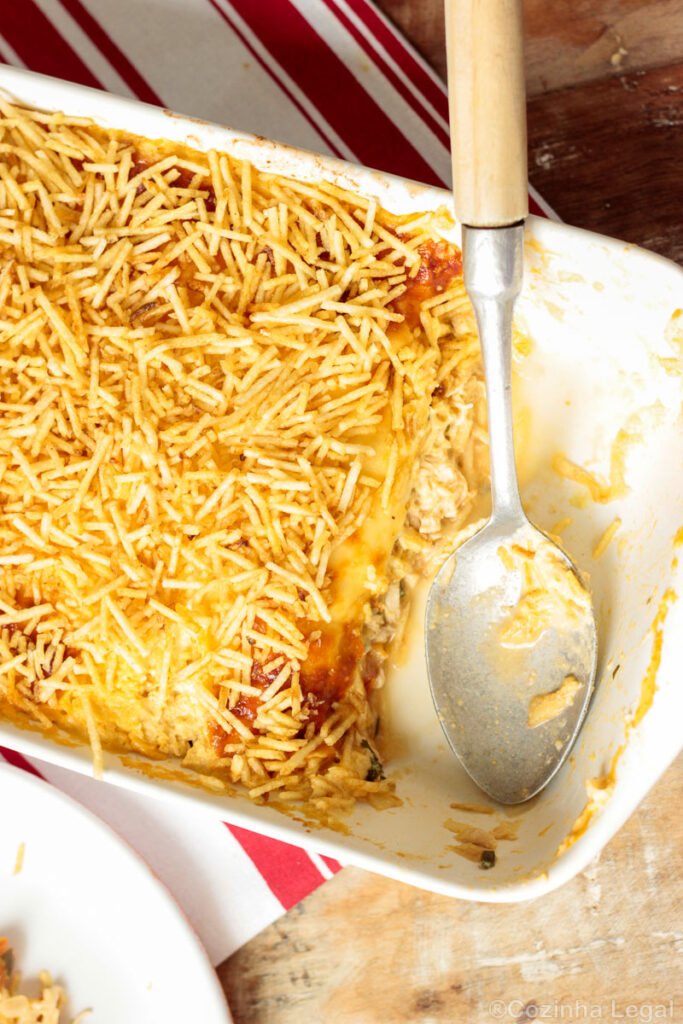 fricasse de frango com creme de milho