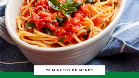 O plano de refeições desta semana está repleto de receitas com tempos de cozimento de 20 minutos ou menos. Confira nossa seleção e bom jantar!