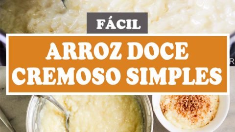 Receita do tradicional Arroz Doce Cremoso Simples. Sem frescura, e com poucos ingredientes, exatamente como tem de ser.