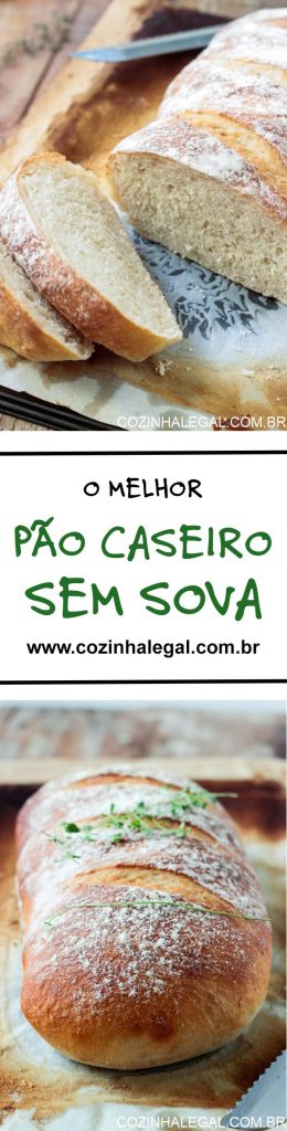 Qualquer um pode fazer este pão caseiro. Ele é simplesmente infalível, não precisa sovar e tem o sabor único do pão feito em casa. É só misturar todos os ingredientes e voilà. Pão caseiro sem sova rápido e fácil!