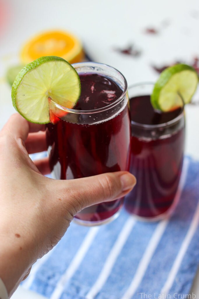 Flor de hibisco, canela em pau, fatias de limão e água gelada. Pronto em 10 minutos de preparo — e parece drinque de spa.