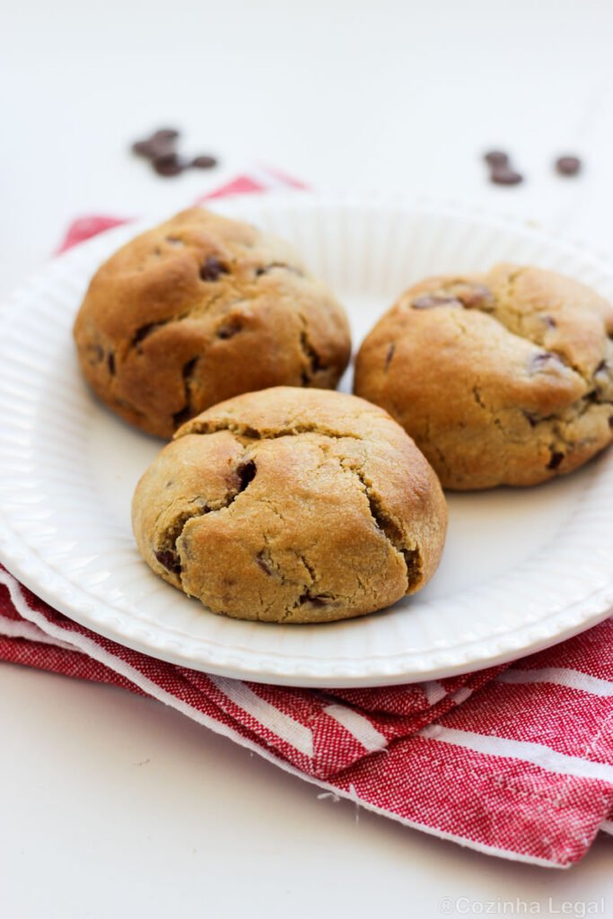 Cookies com gotas de chocolate na Airfryer