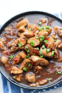 Frango xadrez fácil (pronto em 20 minutos!)